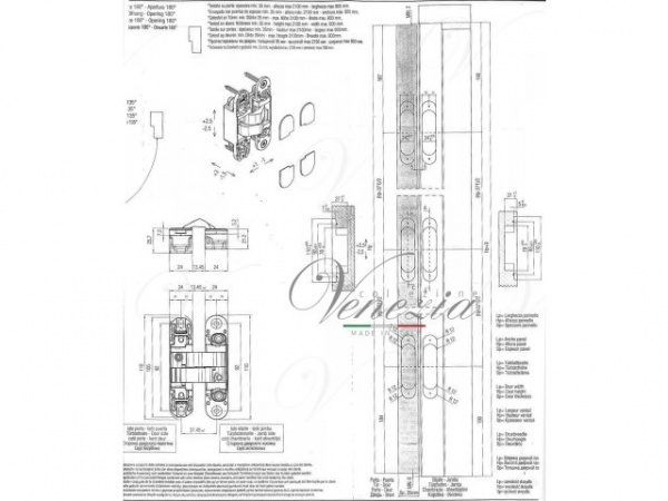 Купить дверную петлю VENEZIA P101 в Минске